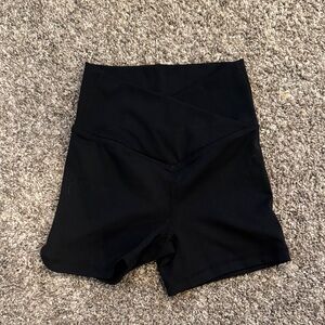 Elegant Black High-Rise Bike Shorts from Jo & Jax